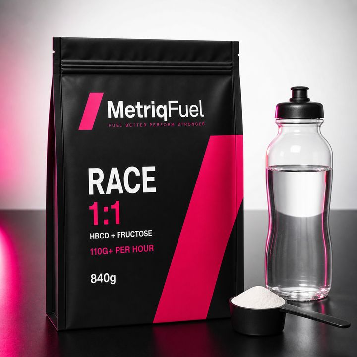 MetriqFuel RACE | 1:1 HBCD + Fructose High-Carb Fuel 110g+ per hour