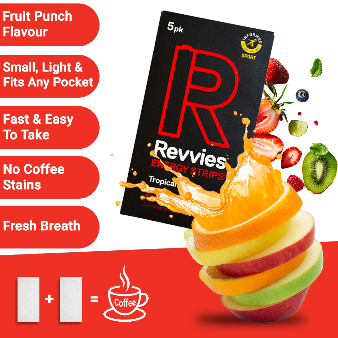 Revvies Tropical Hit (10 x 5 Pack) — flavour and key benefits