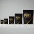 Set of MetriqFuel Pure packages in various sizes on a white background
