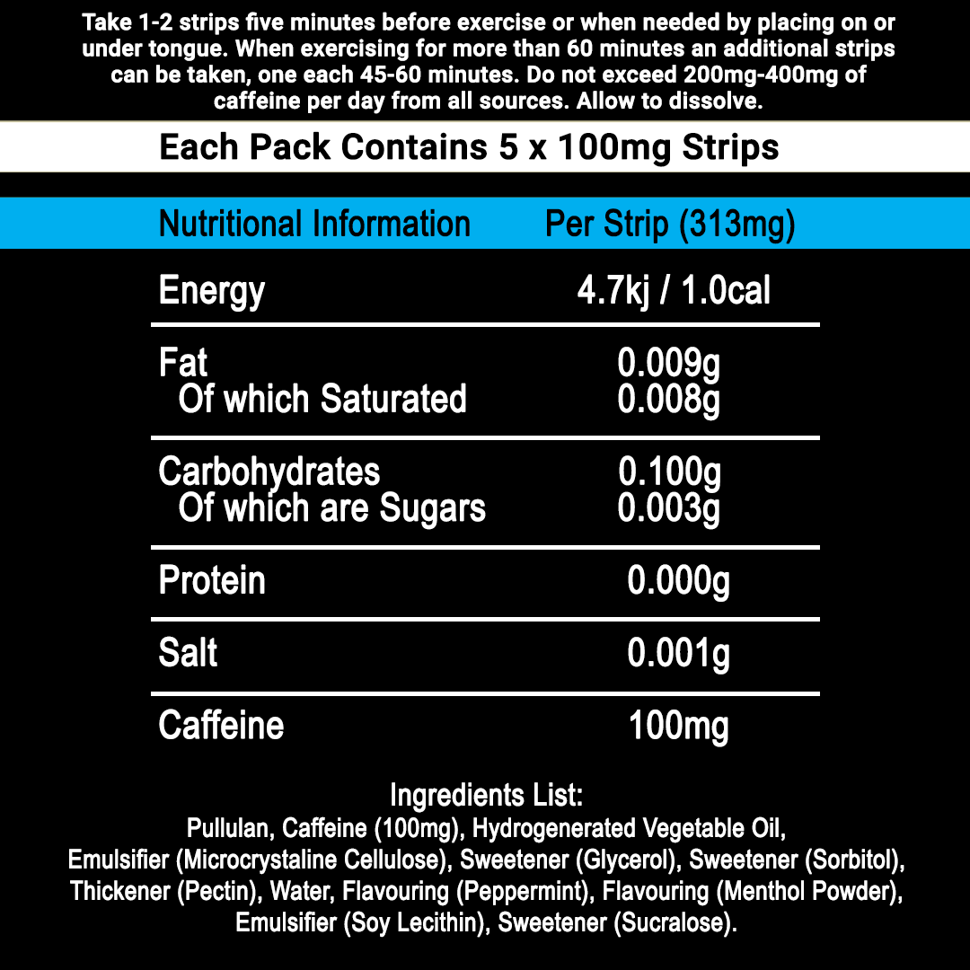 Extra Strength Arctic Charge (1 x 5Pk) — nutrition information and ingredients